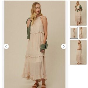 Listicle Boho Tiered Maxi Dress